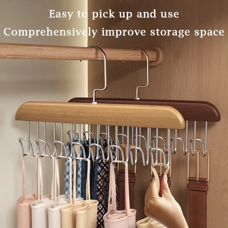 1/6pcs Women Storage Bra Hanger Multifunctional Belt Hanger Sturdy & Durable Tie Belt Case For Beanie Scarfs Bra Closet Supplies