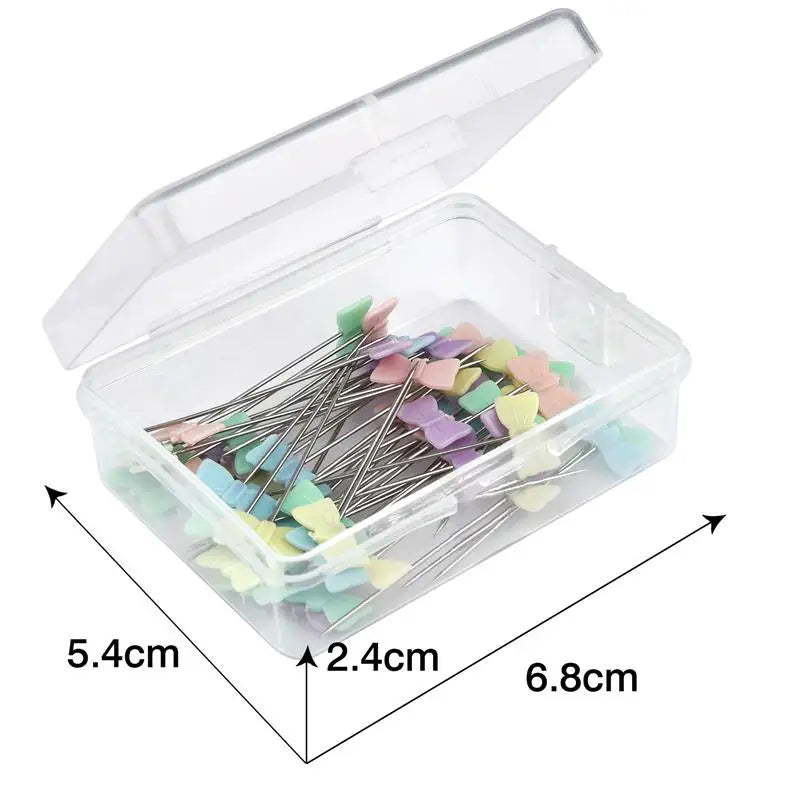 100/50Pcs Dressmaking Pins Sewing Embroidery Patchwork Tools Positioning  Needle Fixed Metal Button Pins DIY Sewing Accessories