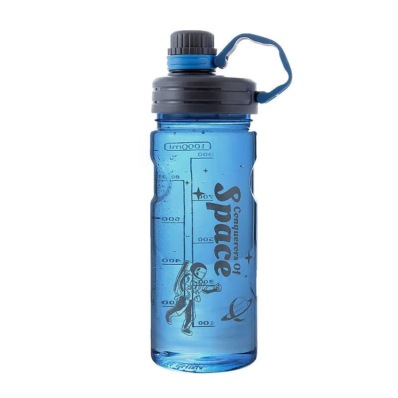 1000ML-3000ML Super-large Outdoor Capacity Water Bottle with Straw Sports Space Cup Portable Water Cup Air Shaker Bottle