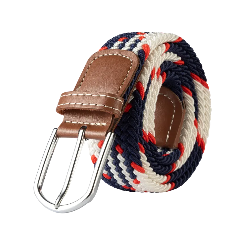 107/120/130cm UNISEX Casual Knitted Pin Buckle Women Belt Woven Canvas Elastic Expandable Braided Stretch Jeans Belts for Men