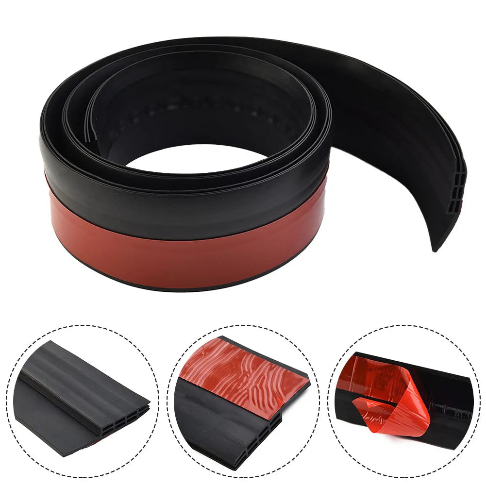 1M Waterproof Seal Strip Windbreak Stopper Door Bottom Guard Door Draft Excluder Strip Self Adhesive Tape Bottom Strip