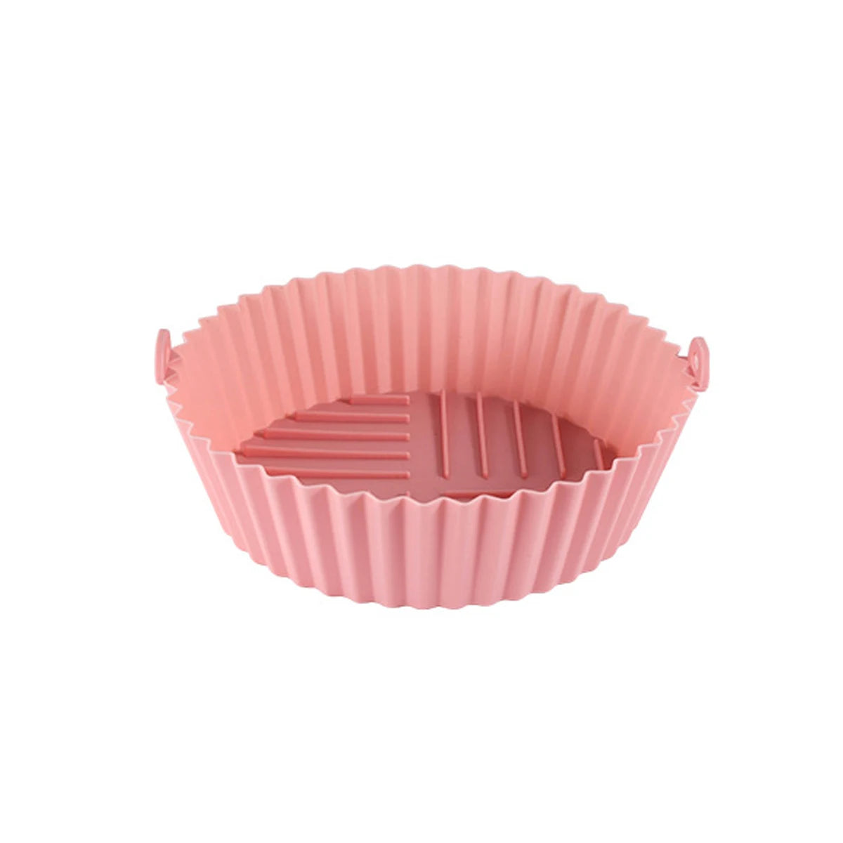 1PC Silicone Air Fryer Baking Tray Circular Foldable Food Grade High Temperature Resistant and Easy to Clean Oven Mat