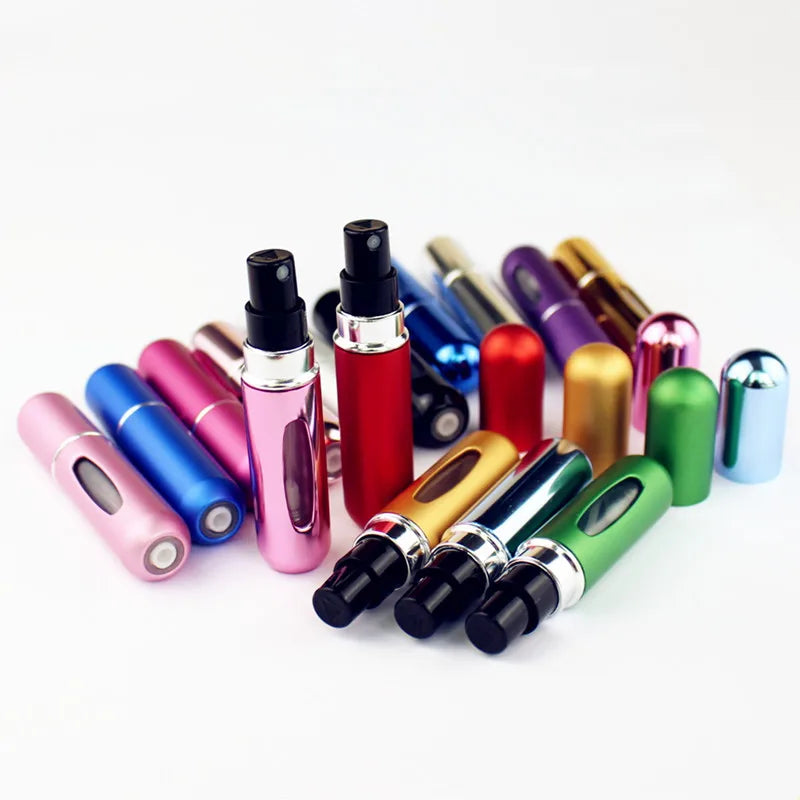 1PC Top Quality 5ml Mini Refillable Perfume Bottle Small Metal Sprayer Aluminum Parfume Atomizer Travel Size