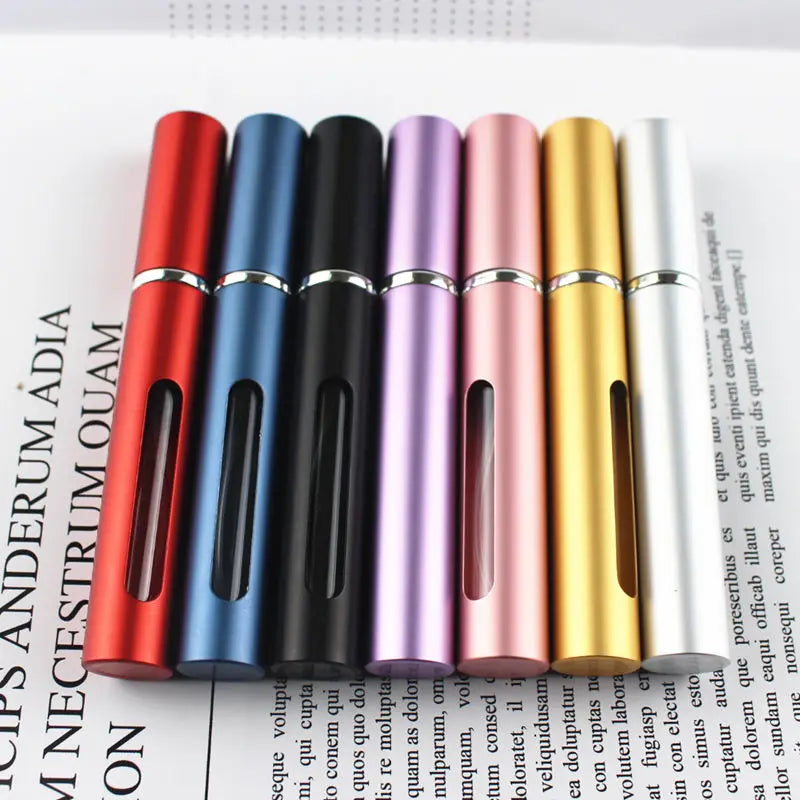 1PC Top Quality 5ml Mini Refillable Perfume Bottle Small Metal Sprayer Aluminum Parfume Atomizer Travel Size