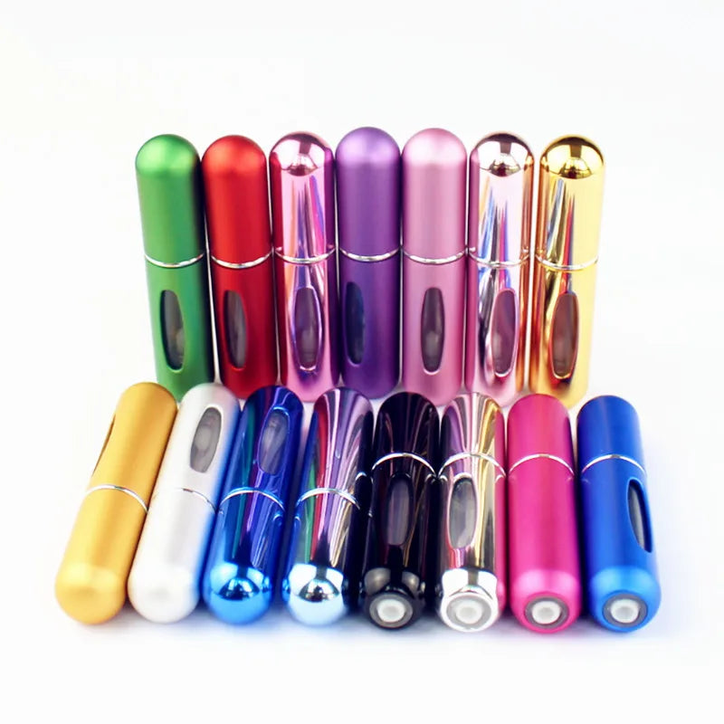 1PC Top Quality 5ml Mini Refillable Perfume Bottle Small Metal Sprayer Aluminum Parfume Atomizer Travel Size