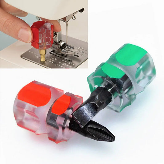 1Pcs Mini Small Portable Radish Head Screw Driver Transparent Handle Repair Hand Tools Precision Car Repair Screwdriver Kit Set