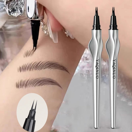 2Point Wild Eyebrow Pencil Long Lasting Easy To Grip Eyebrow Tattoo Waterproof Thin Liquid Lying Silkworm Brow Pen Korean Makeup