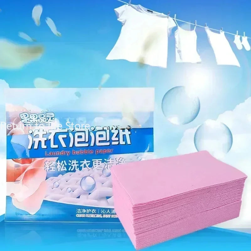 30pcs Laundry Tablets Concentrated Washing Powder Laundry Soap Washing Machine Clothing Strong Cleaning Sheets Detergent