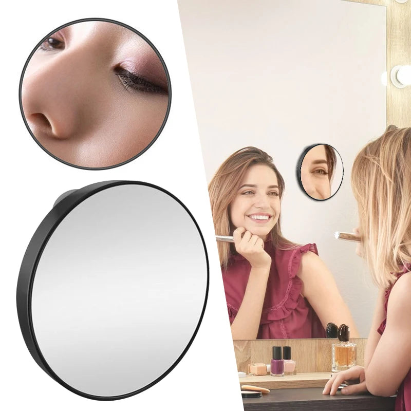 30x Magnification Mirror With Suction Cup Blackhead Magnifying Compact Remove Acne Pores Tool Bathroom Makeup Mirror