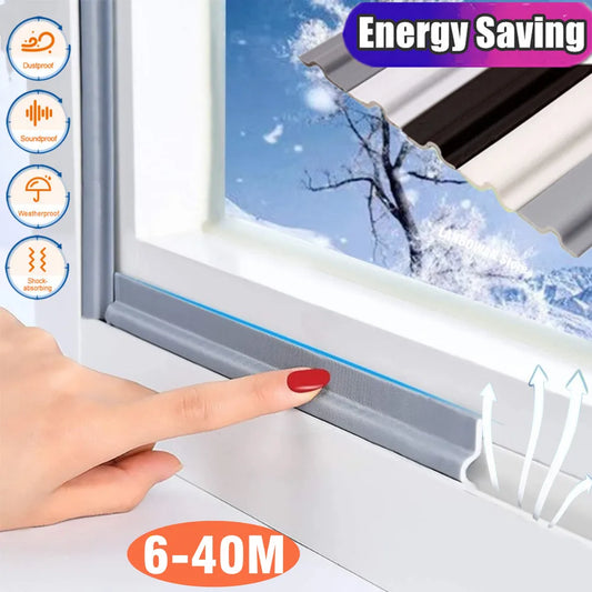 40M Acoustic Insulation Foam Window Weather Seal Strip for Sliding Door Windows Windproof Soundproof Cotton Seal Gap Filler