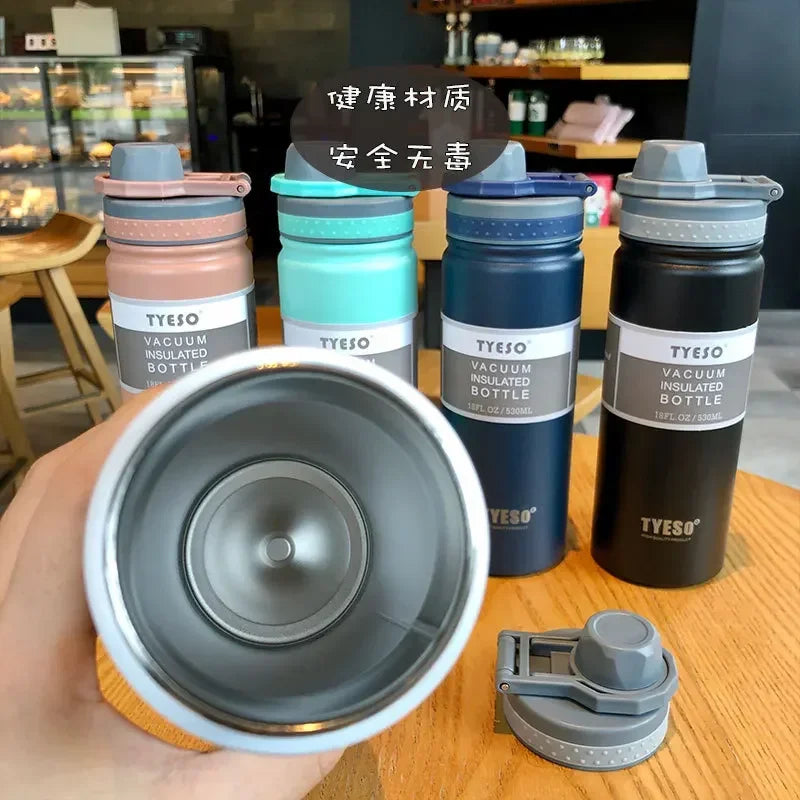 530/750ML Tyeso Thermos Bottle Stainless Steel Vacuum Flask Insulated Water Bottle Travel Cup For children Coffee Mug Termica