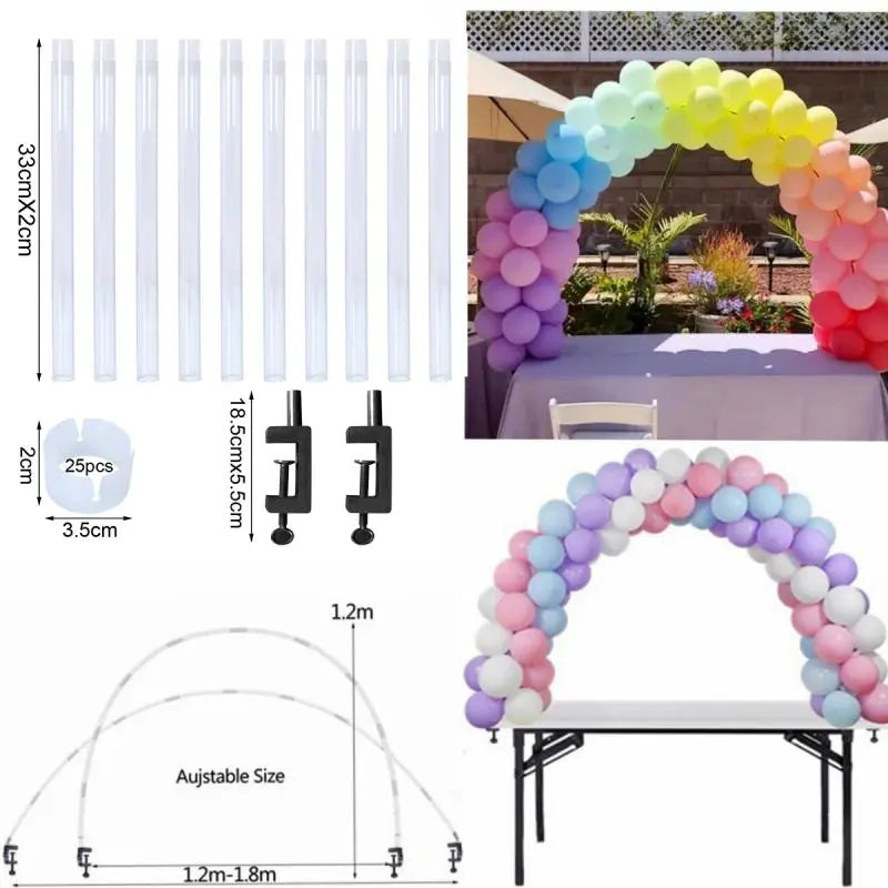 Adjustable Table Balloon Arch Stand Holder Support Bow of Balloon Birthday Wedding Party Baby Shower Decor Ballon Baloon Base