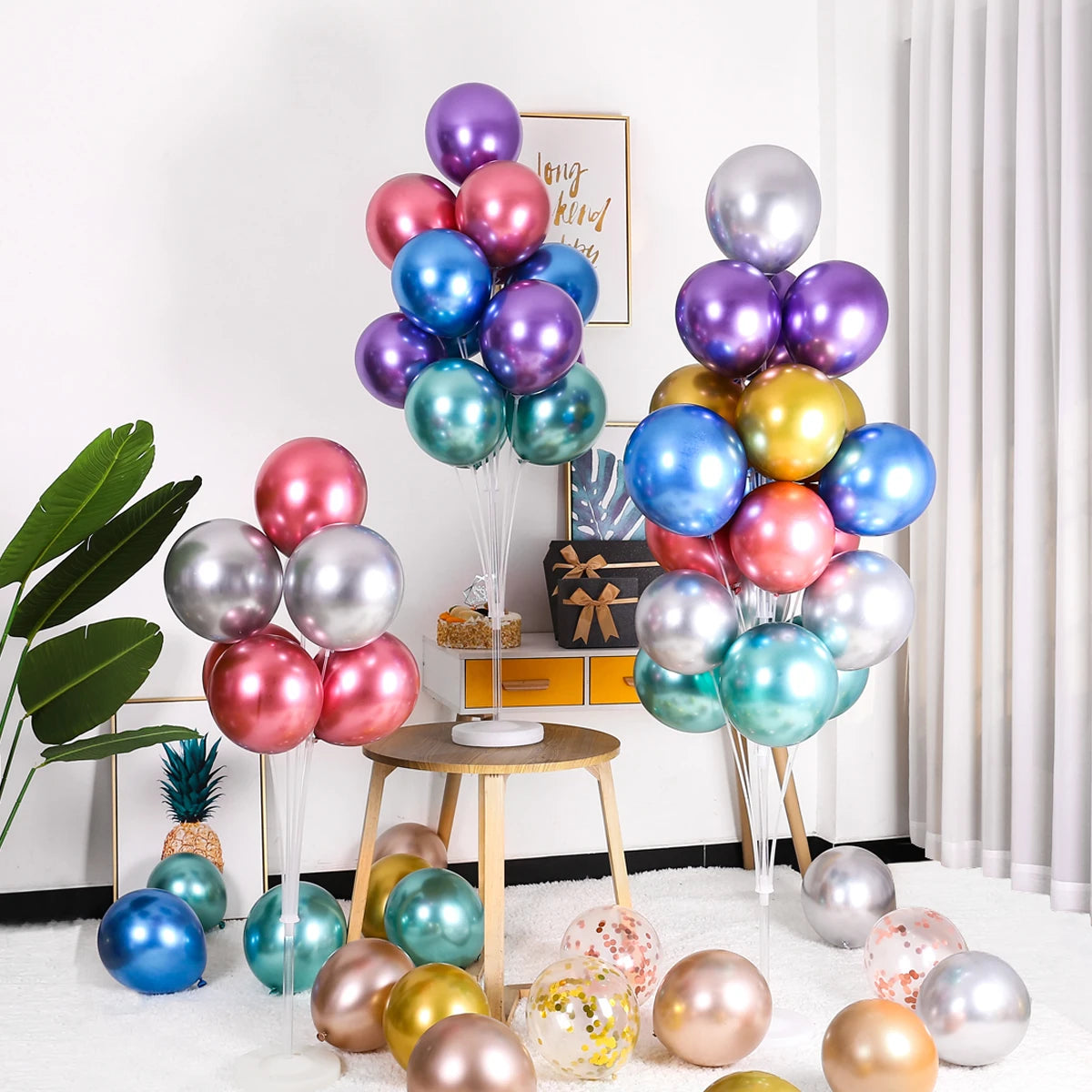 Balloons Stand Balloon Holder Column Confetti Ballons Wedding Birthday Party Decoration Kids Baby Shower Balons Support Supplies