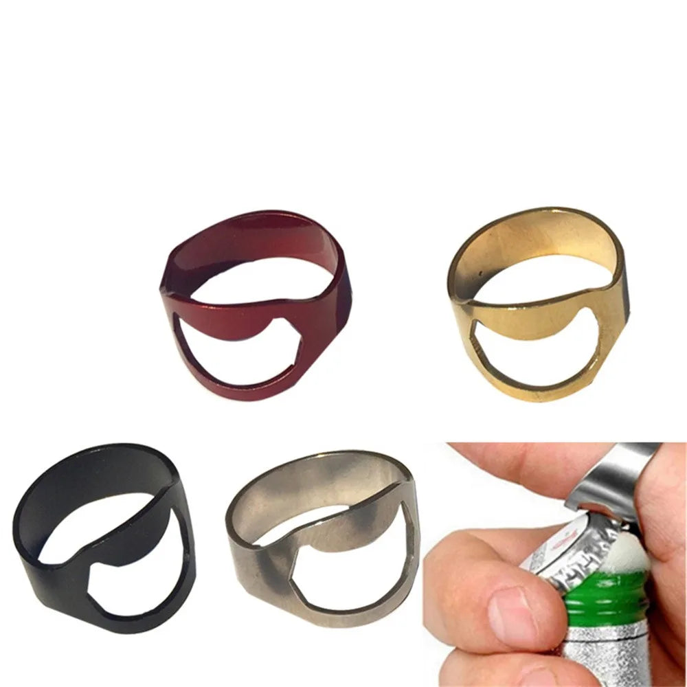 Beer Starter Easy To Carry 22mm Can Opener/bottle Opener/ Opener Stainless Steel Ring Bottle Opener Easy To Use Bottle Opener