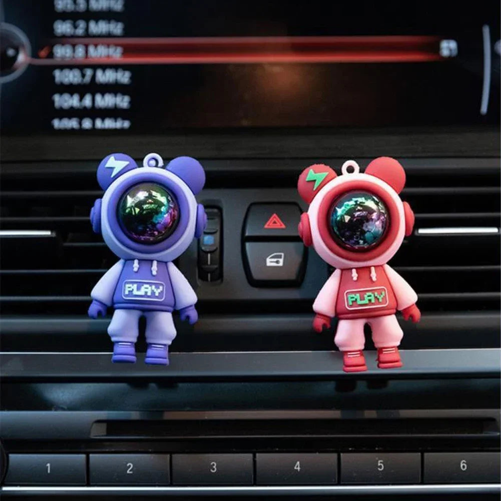 Car Air Outlet Perfume Clips Cartoon Astronaut Air-Conditioning Outlets Aromatherapy Clip Interior Accessories Air-Freshener