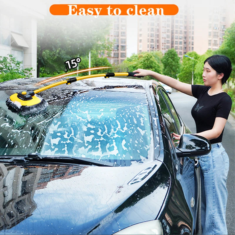 Car Cleaning Brush Car Cleaning Tools Telescoping Long Handle Cleaning Mop Chenille Broom Car Washing Accessories