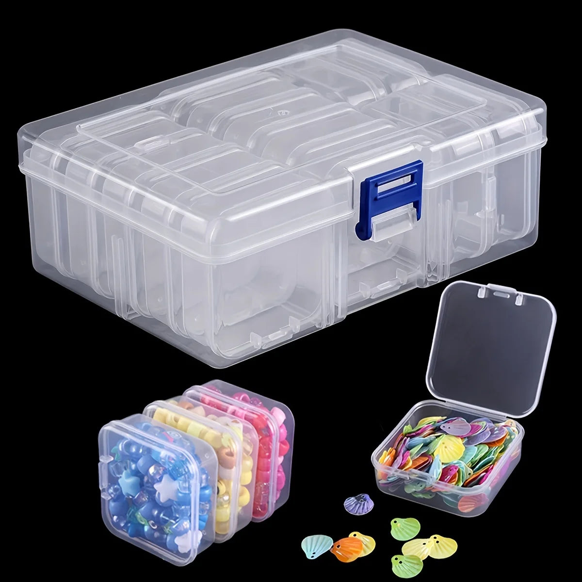 DIY Diamond Painting Embroidery Storage Box, Nail Art Jewelry Rhinestone Mosaic Storage Container, Multifunctional Storage Box