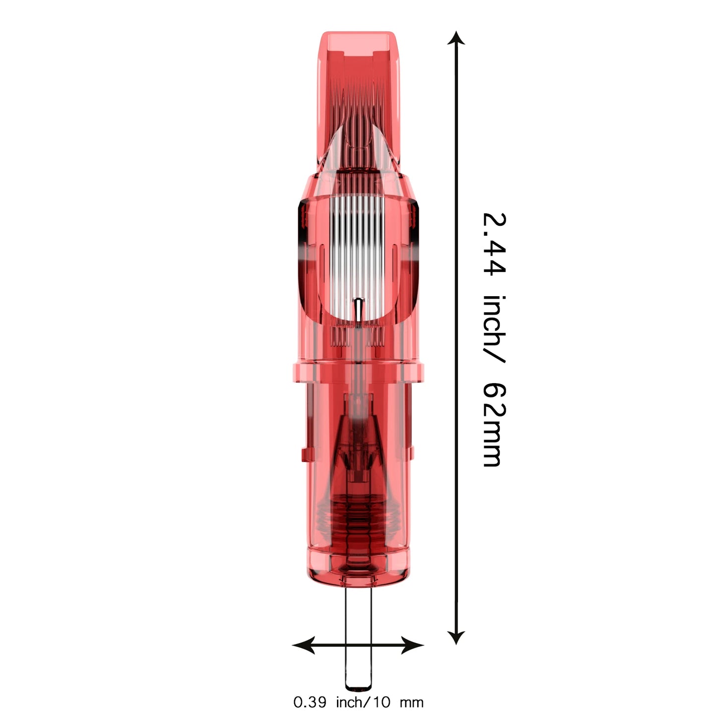 DRAGONFIRE Tattoo Cartridge Needles RS RL RM M1 Makeup Permanent 10Pcs with Membrane Safety Cartridges Disposable Tattoo Needle