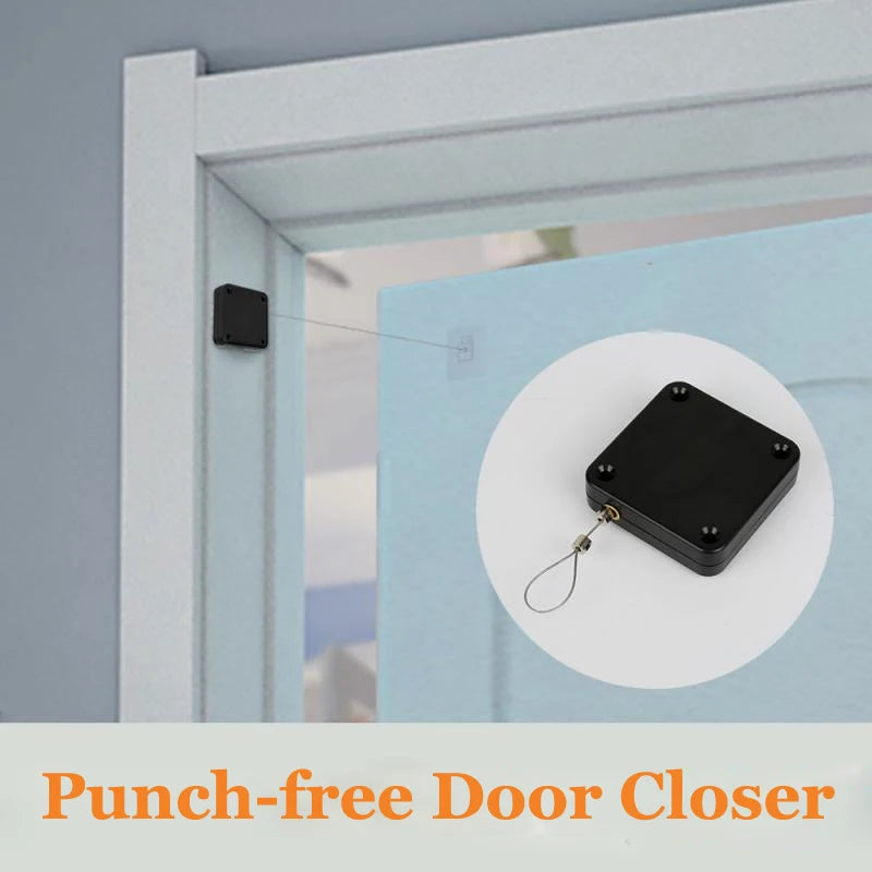 Door Closer Punch-Free Automatic Door Closers For Drawers Rawstring Door Closer Bracket Door Automatic Closer