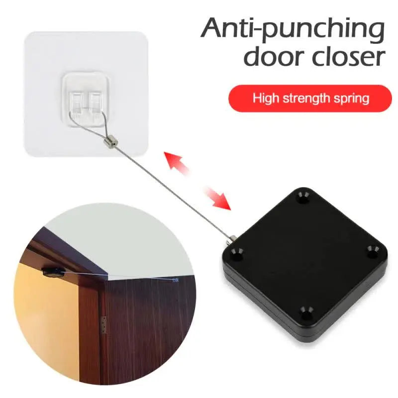 Door Closer Punch-Free Automatic Door Closers For Drawers Rawstring Door Closer Bracket Door Automatic Closer