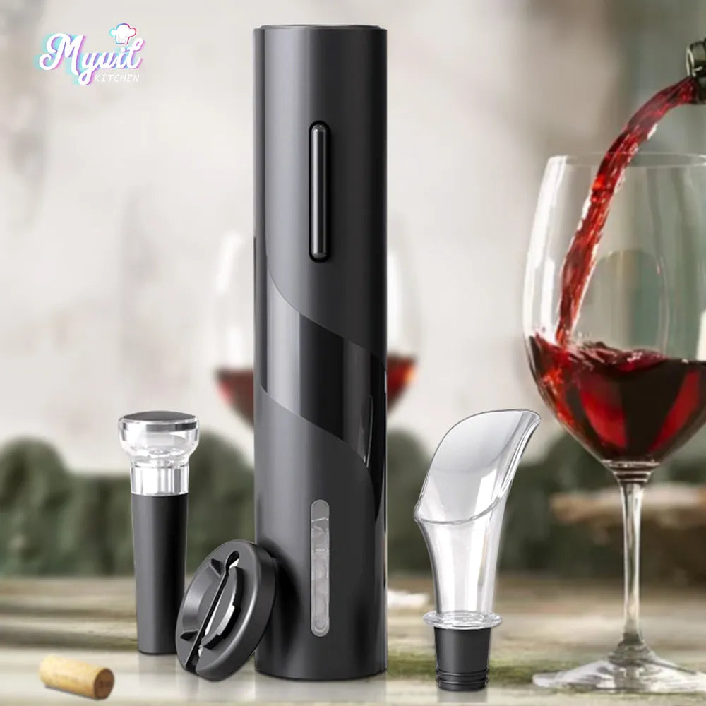 Electric Wine Opener Automatic Corkscrew Wine Openers for Beer Battery Bottle Opener Foil Cutter Kitchen Bar Can Opener