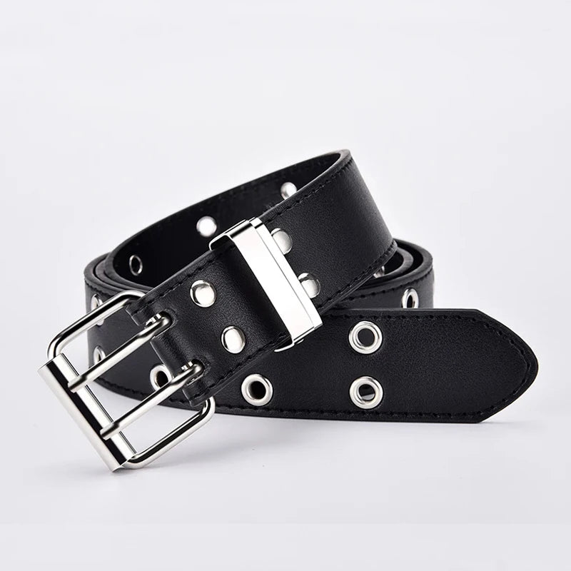 Fashion Alloy women Belts Chain luxury for Genuine Leather New style Pin Buckle Jeans Decorative Ladies Retro Decorative Punk