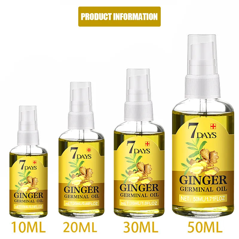 Fast Hair Growth Men Women Ginger Growth Hair Oil Treatment Anti Hair Loss Scalp Treatment Serum Products Beauty Health