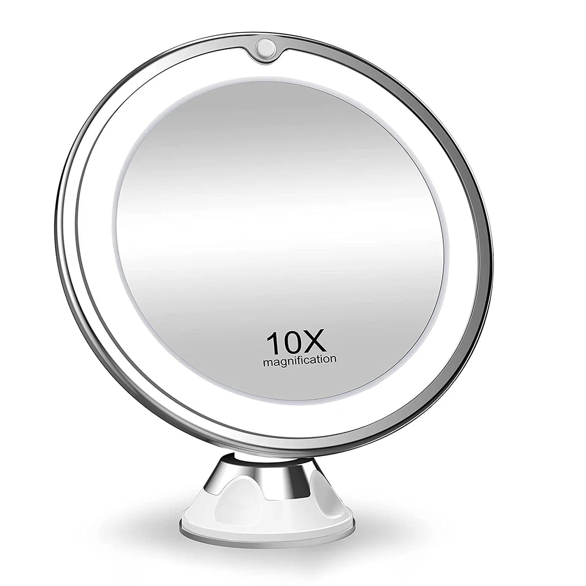 Flexible  10x Magnifying Mirror LED LightingTouch Screen Portable Dressing Table Makeup Dry Battery