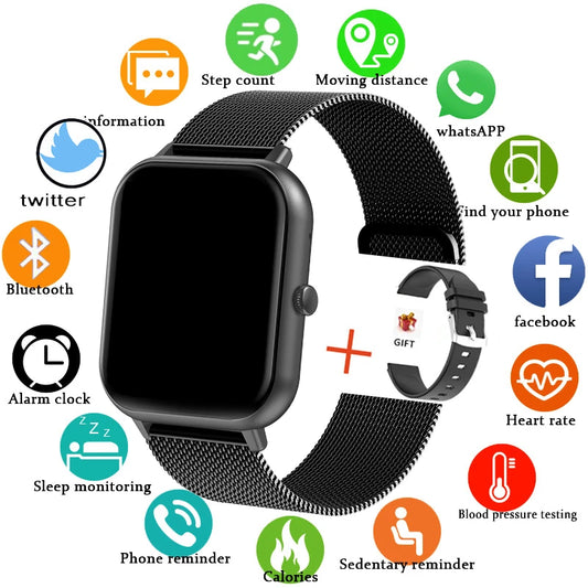 For Xiaomi Huawei Samsung 2023 New Smart Watch Men Women Heart Rate Blood Pressure Fitness Tracker Bluetooth Call Smartwatch Man