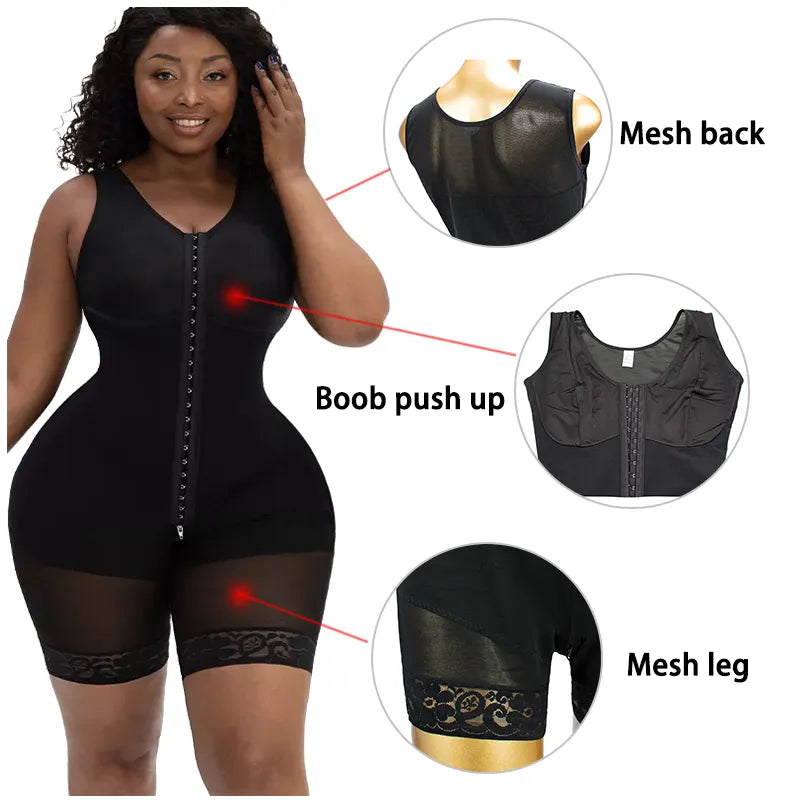 Full Body Shapewear Compression Girdle Fajas Colombian Corrective Underwear Tummy Control Shaper Butt Lift Slim Corset Bodysuits