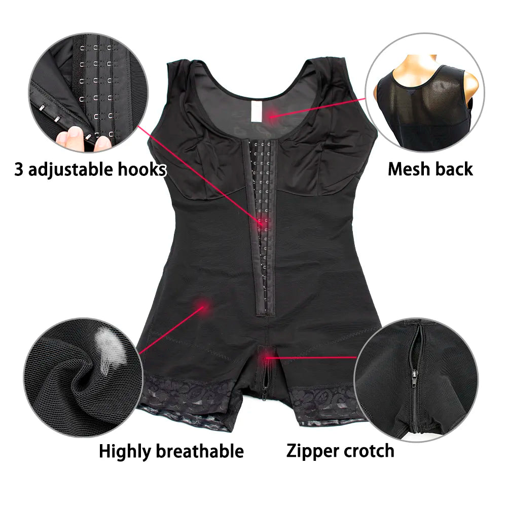 Full Body Shapewear Compression Girdle Fajas Colombian Corrective Underwear Tummy Control Shaper Butt Lift Slim Corset Bodysuits