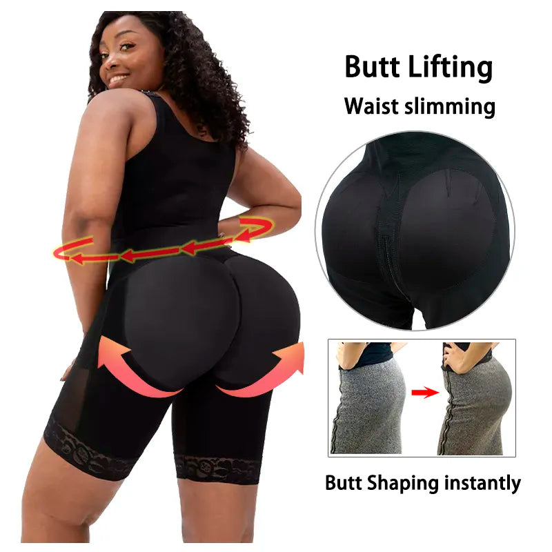 Full Body Shapewear Compression Girdle Fajas Colombian Corrective Underwear Tummy Control Shaper Butt Lift Slim Corset Bodysuits