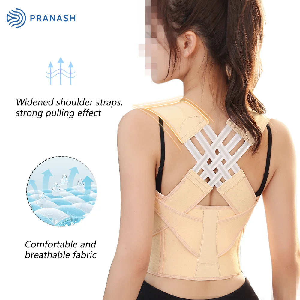 Fully Adjustable Straightener Upper Spine Support Back Brace Posture Corrector