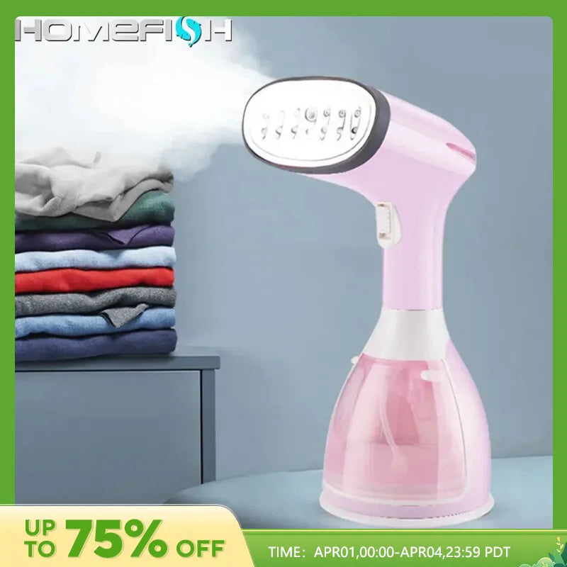 Garment Steamers 280ml Handheld Fabric Steamer 7 Holes 20 Seconds Fast-Heat 1500W Garment Steamer for Home Travelling Portable