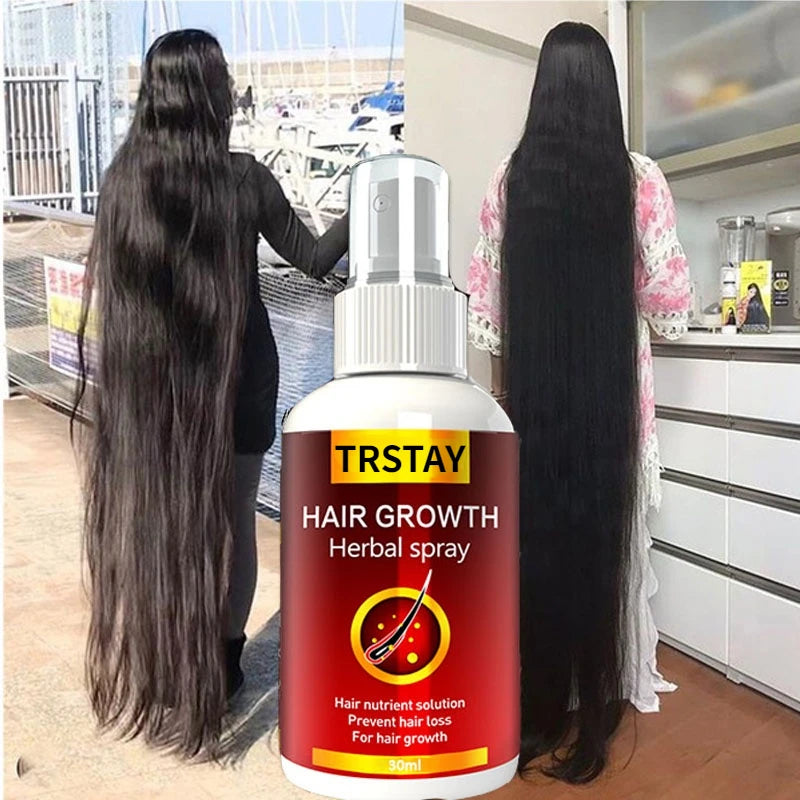 Hair Growth Serum Spray Fast Hair Growth Liquid Treatment Scalp Hair Follicle Anti Hair Loss Natural Beauty Health Hair Care