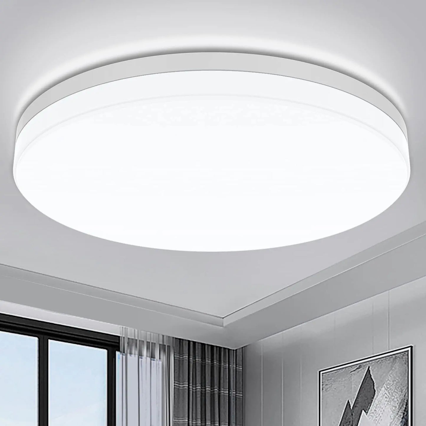 IRALAN Ultra-thin Round LED Ceiling Light Bedroom Light Neutral White Cool White Warm White 48W 36W 24W 18W LED Ceiling Light