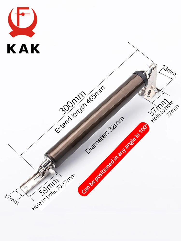 KAK  Soft Closing Automatic Door Closer 35KG Pneumatic Adjustable Speed Positioning Door Stop Protective Door Holder Hardware