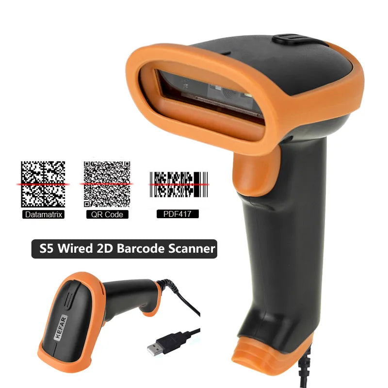 L8BL Bluetooth 2D Barcode Reader And S8 QR PDF417 2.4G Wireless Wired Handheld Barcode Scanner USB Support Mobile Phone iPad