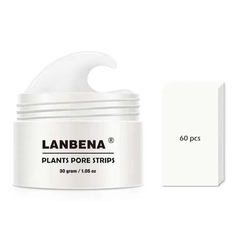 LANBENA Blackhead Remover Cream Paper Plant Pore Strips Nose Acne Cleansing Black Dots Peel Off Mud Mask Treatments Skin Care