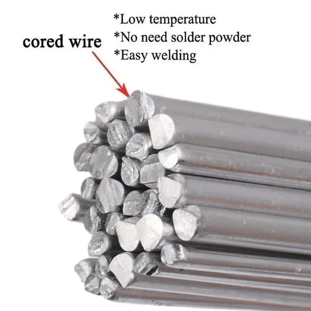 Low Temperature Easy Melt Aluminum Universal Welding Rod Cored Wire Rod Solder No Need Solder Powder Weld Bar for Propane Torch