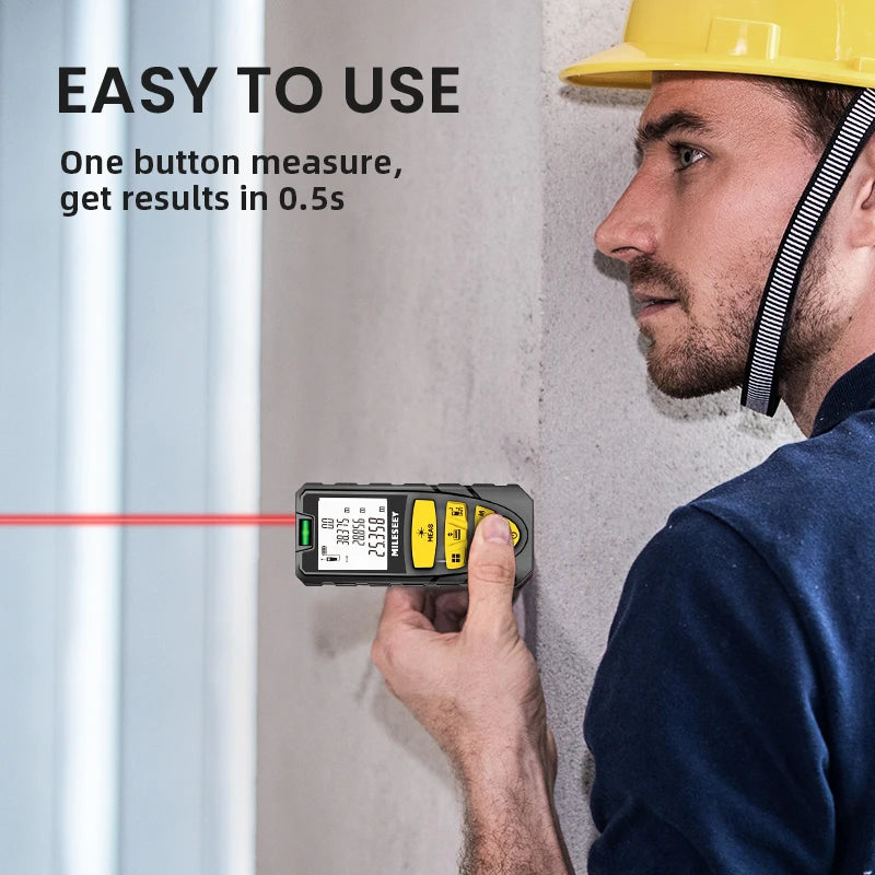 MILESEEY Laser Distance Meter S2 40M 60M 80M 100M 120M Laser Rangefinder,Trenas a Laser with Multi Measurement Function