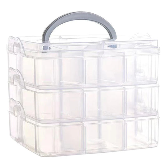 Multi-layer Jewellery Storage Box Large Capacity Jewellery Box Portable Multi-Functional Necklace And Ring Storage Box