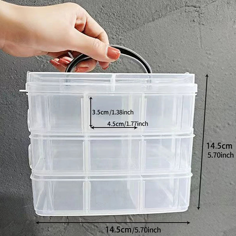 Multi-layer Jewellery Storage Box Large Capacity Jewellery Box Portable Multi-Functional Necklace And Ring Storage Box