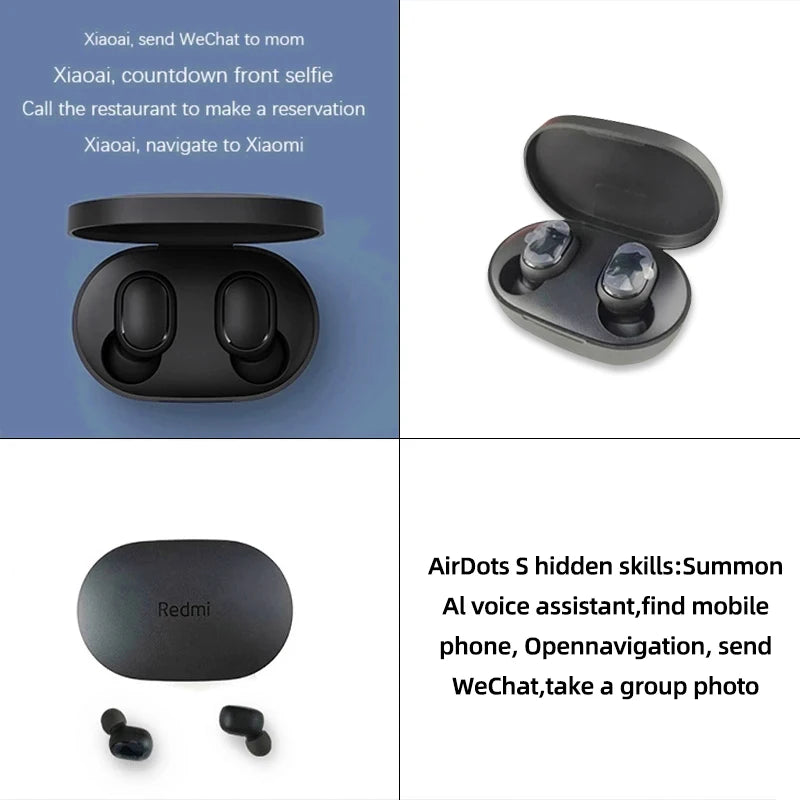 New Xiaomi Redmi Airdots 2 Wireless Bluetooth Headset with Mic Earbuds Airdots 2 Fone Bluetooth Earphones Wireless Headphones