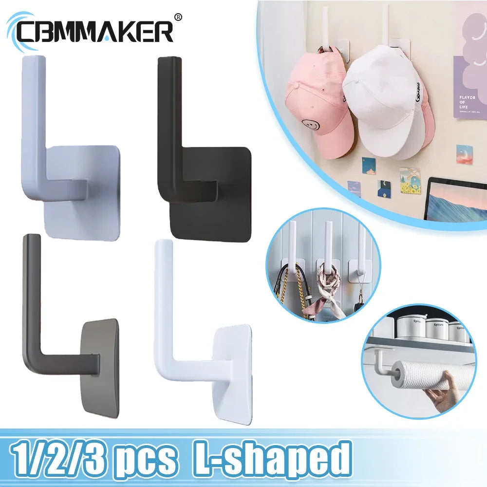 No Punching Baseball Cap Hat Rack Wall Mounted Casual Hat Clothing Jewelry Storage Hook Bathroom Kitchen Bedroom Storage Rack