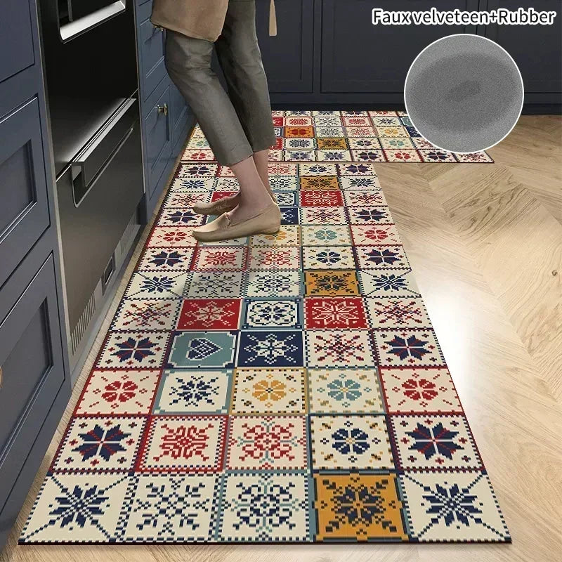 Non-slip Kitchen Mat Diatomite Super Absorbent Floor Mats Kitchen Long Carpets Bathroom Entrance Door Mat Bedroom Long Rugs러그