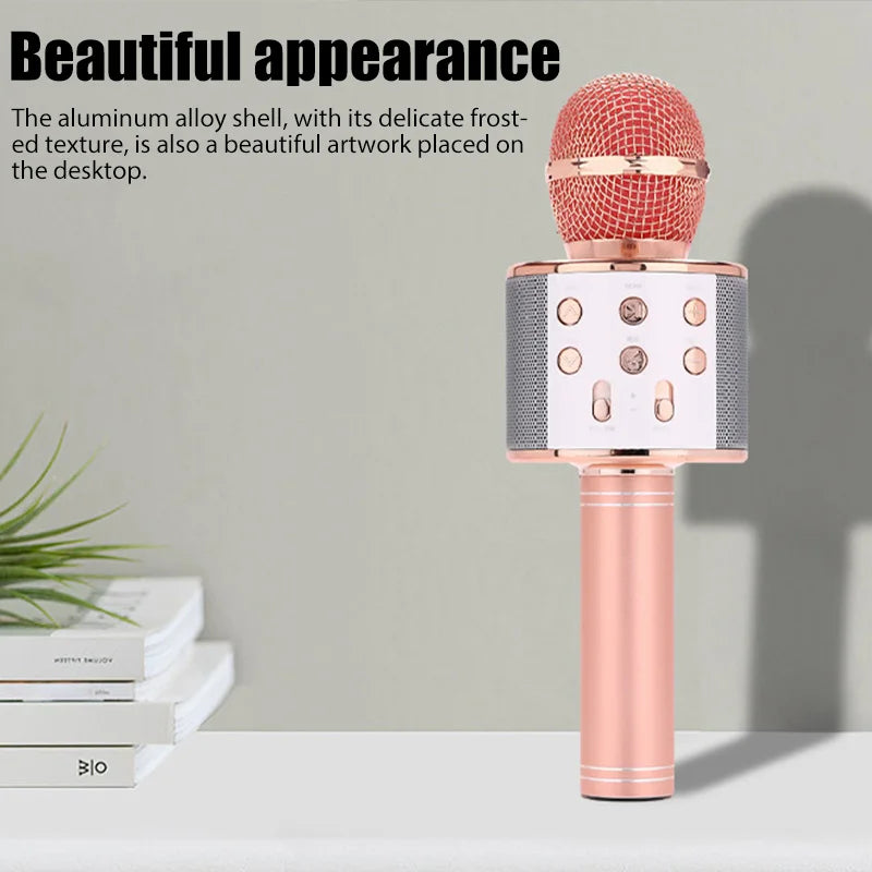 Original Fashion WS858 Bluetooth Wireless Condenser Magic Karaoke Microphone Mobile Phone Player MIC Speaker Record Music