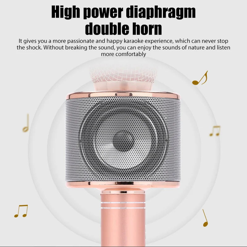 Original Fashion WS858 Bluetooth Wireless Condenser Magic Karaoke Microphone Mobile Phone Player MIC Speaker Record Music