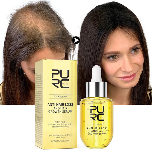 PURC Fast Hair Growth for Men Women Ginger Grow Hair Oil Care Anti Hair Loss Scalp Treatment Serum Products Beauty Health 2023