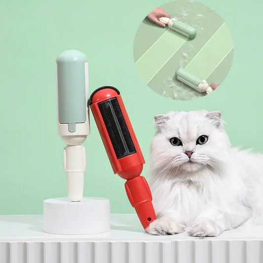 Pet Hair Remover Clothes Electrostatic Multi-purpose Brush Cat Dog Hair Sticker Roller Sticker Self-cleaning Lint Hair Remover